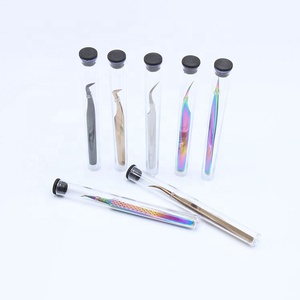 แหนบต่อขนตา,แหนบต่อขนตาไทเทเนียมแบบฉลากส่วนตัว - Product Image 1