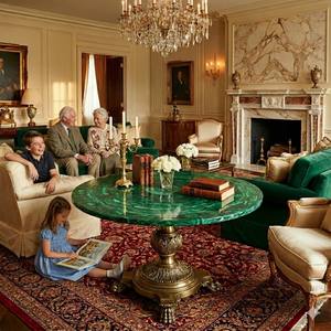 Pierre précieuse labradorite faite à la main, verte, décoration de luxe pour la maison, objet de table avec un design d'amour - Product Image 3