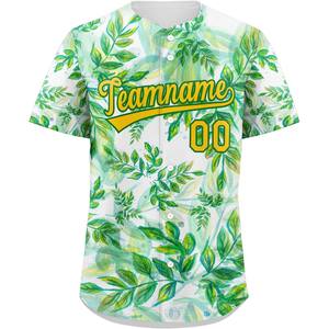 Chemise de baseball personnalisée avec sublimation et graphique, uniforme boutonné, softball pour jeunes, mailles brodées, sergé, lettres USA - Product Image 6
