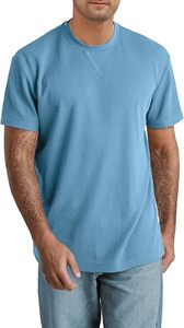 Camiseta de 100% algodón personalizada para hombre, Camiseta de punto Formal con estampado sólido de gran tamaño que se desvanece al sol, 260 gramos de peso de tela - Product Image 3