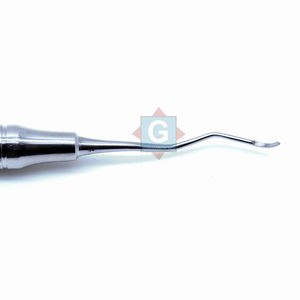 Instrumentos quirúrgicos dentales manuales Gracey, curetas con mango hueco de doble punta, curetas periodontales de acero inoxidable - Product Image 4