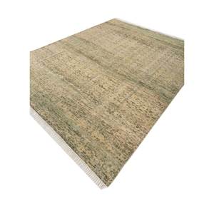 Alfombra de Lana Anudada a Mano Uvenuti Verde AKWL-1664(CS-01) con Patrón Abstracto para Sala de Estar, Rectangular, para Adolescentes, para Pasillo - Product Image 2