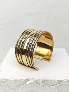 Brazalete de latón crudo de 69mm, brazalete de incrustaciones, brazalete de canal en blanco, pulsera ancha hecha a mano, latón crudo - Product Image 3