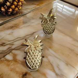 Servilletero dorado de piña del Valle, latón para cenas, fiestas, Diwali, Navidad, Año Nuevo, boda, colección de naturaleza, cada ocasión - Product Image 5