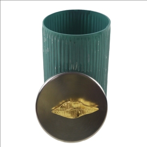 Colored Glass Wax Container With Metal Lid <b>Candle</b> Wax Jar <b>Candle</b> Votive Indoor Festive Decors <b>Dinner</b> Wedding Design Available - Product Image 2