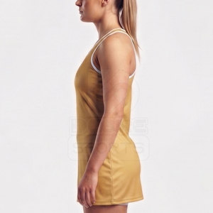 Robe de sport pour femme 2026, haute qualité, respirante, imprimée par transfert thermique, uniforme de netball pour adulte, 100 % polyester, personnalisable - Product Image 3