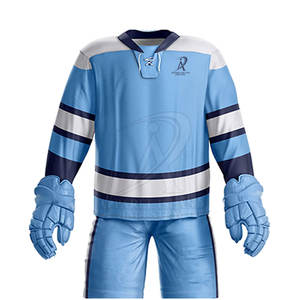 Diseño Más Popular, Personaliza Tu Propio Logotipo, Uniforme de Hockey sobre Hielo Antibacterial 100% Poliéster, Talla Grande para Adultos - Product Image 5