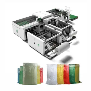 CE and ISO Standard onion bag cutting sewing machine fruits and vegetables mesh bag making machine