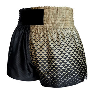 High Quality Custom Muay Thai Gym <b>Shorts</b> for <b>Men</b> Mid Waist Polyester Cargo Zipper Pocket Sublimation Printed Boxing <b>Shorts</b> - Product Image 2