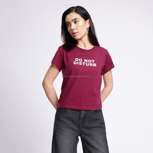 Fit2Fight Custom High Quality Women's T-shirts Brand Cotton Plain Grey Crop <b>Tops</b> Anti-Pilling Casual Summer Style - Product Image 1