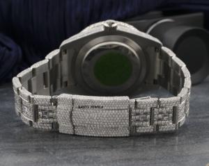 Montre de luxe sertie de moissanite, entièrement sertie de diamants, bijoux hip-hop, montre - Product Image 4