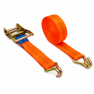 Correa de Amarre con Trinquete de 38 mm, 1500 kg, Ganchos en J, Cinta de Poliéster Resistente al Desgaste para un Transporte Seguro de Carga en Remolques - Product Image 5