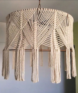 LUSTRE EN MACRAME ÉCOLOGIQUE DE HAUTE QUALITÉ FAIT À LA MAIN VENTE EN GROS - Product Image 5