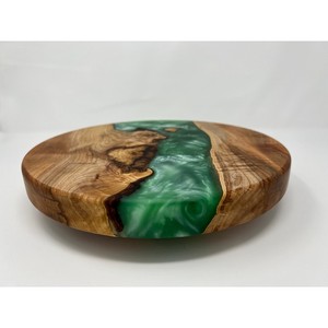 Factory Supply <b>Top</b> Quality Customize Modern Classic Style Epoxy Wood & <b>Resin</b> Coaster Set of 4 With Holder - Product Image 4