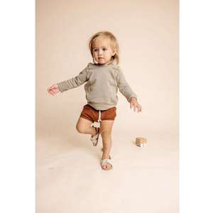 2025 superventas niños otoño sudaderas con capucha bordadas para bebés niños pequeños niñas sólido Casual manga larga bolsillo pulóver Sudadera con capucha - Product Image 4