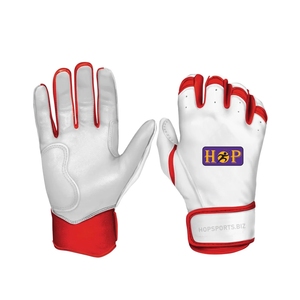 Gants de frappe de baseball, adhérence premium, cuir respirant, antidérapant, sangle de poignet réglable, entraînement et jeu, gants de frappe de baseball - Product Image 1