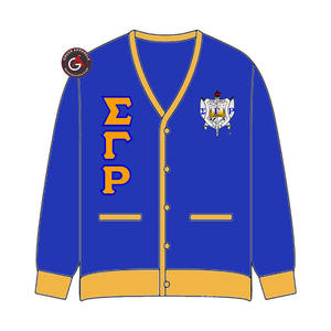 Sigma Gamma Rho Soror Embroidery <b>Women</b> Acrylic <b>Cardigans</b> | SGRho Sorority Embroidered Ladies Custom Style <b>Cardigan</b> <b>Sweater</b> - Product Image 3