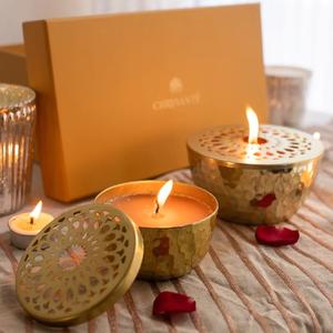 Pot de bougie en métal à la mode en prix de gros conteneur en métal qualité supérieure maison hôtel décoratif T lumière pots de bougie de cire - Product Image 6