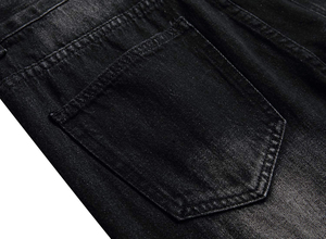 Pantalones vaqueros muy elegantes para hombre, pantalones vaqueros ajustados de mezclilla, pantalones vaqueros ajustados, rasgados, lavados, ajustados, elásticos, logotipo personalizado de alta calidad para hombre - Product Image 6