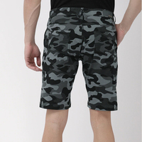 Pantalones Cortos Bermuda de Lona Sólida para Hombre, de Secado Rápido, Casuales, con Bolsillos, Cintura Media Elástica