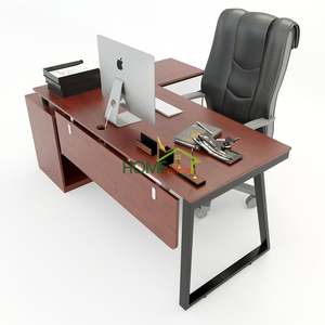 Table de bureau exécutive contemporaine Trapeze II Concept 160x140cm 70cm, assemblage requis - Product Image 1