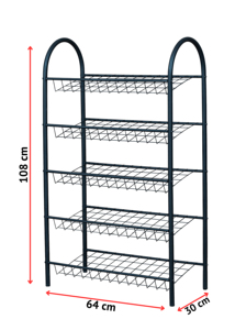 metal storage rack <b>wire</b> shelving unit 5 tier storage <b>shelf</b> freestanding storage rack metal utility <b>shelf</b> household storage - Product Image 5
