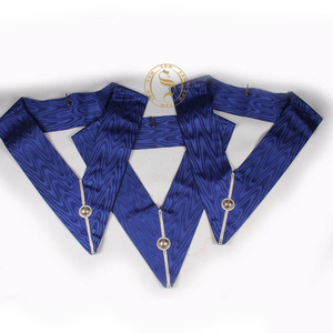 Regalia maçonnique, tabliers, MASONIC GRAND LODGE PAST MASTER TABLIER AVEC COLLIER CHAÎNE VIOLET VELOURS - Product Image 5