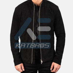 Refined Winter <b>Jacket</b> With Warm Lined Interior And Sleek Outdoor Styling Highlighting <b>Men</b> <b>Suede</b> Leather <b>Jacket</b> <b>For</b> Daily Travel - Product Image 4