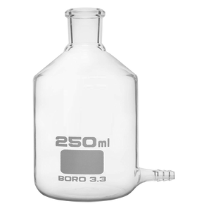 ขวดดูดแก้วบอโรซิลิเกตพร้อมฝาปิด/จุกและท่อระบาย ฝาแก้วใสสำหรับห้องปฏิบัติการวิจัย มีจำหน่ายในราคาที่เหมาะสม - Product Image 5
