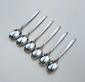 Ensemble de couverts en acier inoxydable écologique au design moderne, poli miroir, pour mariages, restaurants, hôtels, camping - Product Image 4