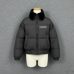 Chaqueta Acolchada Personalizada con Cuello de Piel, Ligera, Resistente al Viento, Transpirable y Cálida para Hombre, de Poliéster/Algodón - Product Image 3