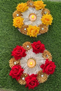 Rangoli ตกแต่งอินเดีย, Diwali Diya, ที่วางชาตกแต่ง, เชิงเทียน, ตกแต่งห้อง pooja โถเทียน, ของตกแต่งอินเดีย - Product Image 4