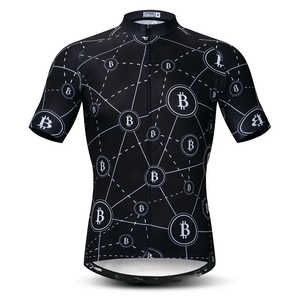 Camiseta de ciclismo ajustada de compresión para hombres y mujeres, camisetas de Ciclismo de carreras de entrenamiento de verano transpirables con estampado sublimado personalizado - Product Image 1