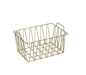 Lot de 2 paniers rectangulaires en fil métallique de luxe personnalisés pour l'organisation des vêtements et du linge à la maison et le stockage des aliments emballés dans une boîte - Product Image 6