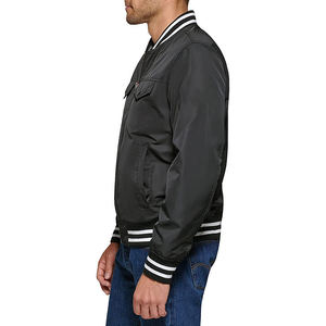 Blouson universitaire en toile pour homme, col montant, service OEM personnalisé, écologique, respirant, faible MOQ - Product Image 6