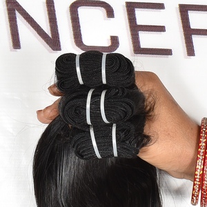 Bodywave Unprocessed Bundles Cuticle Aligned Indian Raw Wholesale None <b>Tangle</b> Vendor Virgin Temple Human Hair Extensions - Product Image 6