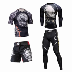 Chemises de compression personnalisées imprimées par sublimation avec protection UV Surf Bjj Mma Rash Guard Kids Jiu Jitsu Rash Vest pour unisexe - Product Image 2