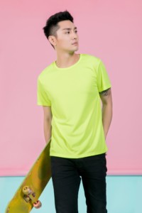 T-shirt à logo limité T-shirt de volley-ball uni à manches courtes personnalisé T-shirt en polyester sportif à col rond T-shirt pour hommes - Product Image 4