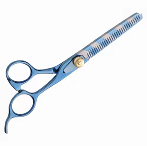 Tijeras de adelgazamiento de belleza recubiertas de papel hechas con acero inoxidable 440c Tijeras de corte de pelo de peluquero profesional - Product Image 3