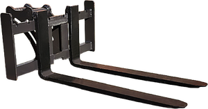 Fourche polyvalente pour excavatrice, fourches en acier robustes réglables pour des opérations de levage sécurisées sur site - Product Image 5