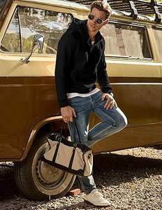 Sudaderas con capucha informales de invierno para hombre, forro polar de poliéster/algodón de Color sólido, ajuste Regular con diseño de bolsillo, transpirable, ecológico, de secado rápido - Product Image 5