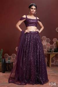 Diseñado bordado pesado nupcial Lehenga Choli estilo Formal colección de fiesta de secado rápido - Product Image 4