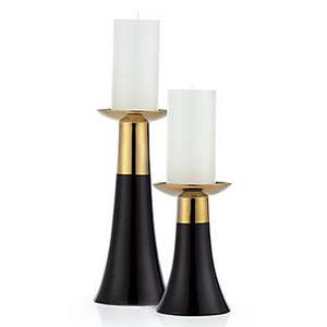 Factory Direct Modern Metal <b>Candle</b> Holder Set Luxury Black Iron <b>Taper</b> Sticks for Church Event Wedding Party Table Decoration - Product Image 5