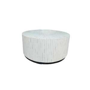 Mobilier classique de salon de table basse de luxe sur mesure en nacre et incrustation d'os - Product Image 2