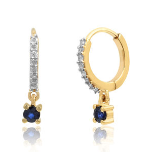 Proveedor de joyería de alta calidad, aretes de aro de plata de ley 925 con zafiro, circonita cúbica y múltiples piedras preciosas para mujer - Product Image 5