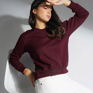 Premium Women's 100% Women's Pullover Crop Top Sudadera y Jogger Mujer Sudaderas Liso - Product Image 6