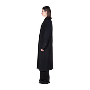 Manteau en laine mélangée chaud et élégant pour femmes, long jusqu'aux genoux, manteau en laine tendance pour femmes, créateur - Product Image 3