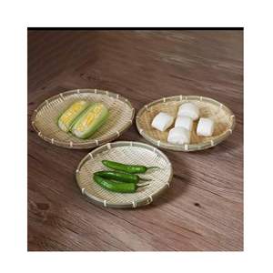 Meilleures ventes : Panier de séparation en bambou naturel du Vietnam, magnifique pour la décoration, plateau pratique pour le séchage au soleil avec filet en bambou - Product Image 4