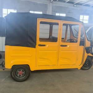 Tricycle à trois roues Tuk Tuk Bajaj TVS King pour le transport de passagers - avec cabine - essence - passagers - Product Image 6