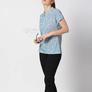 Camiseta Polo de moda para mujer con colores vibrantes y diseño de Cuello clásico Polo de secado rápido para mujer - Product Image 2